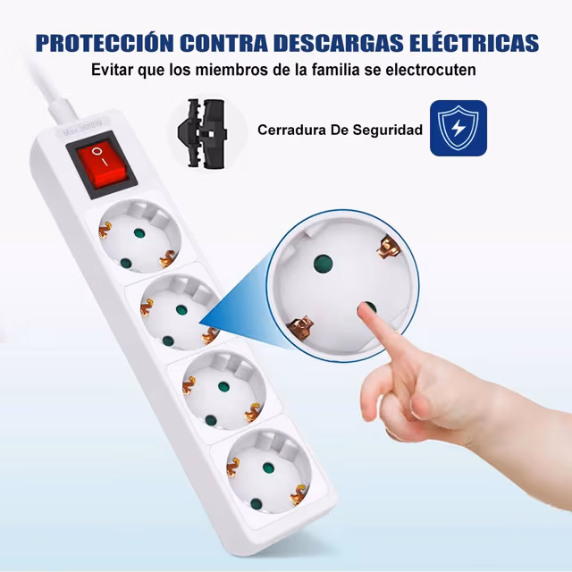 luckyled regleta base de 4 tomas con interruptor 9kbf04ka cmfdzrzjs004jh7g6knw83kmo